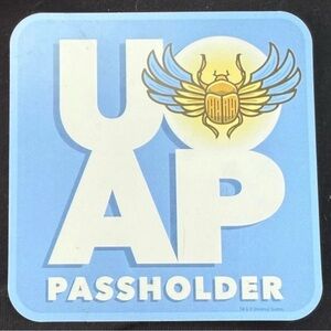Universal Studios UOAP Passholder magnet THE MUMMY